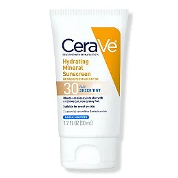 CeraVe Hydrating Mineral Sunscreen SPF 30