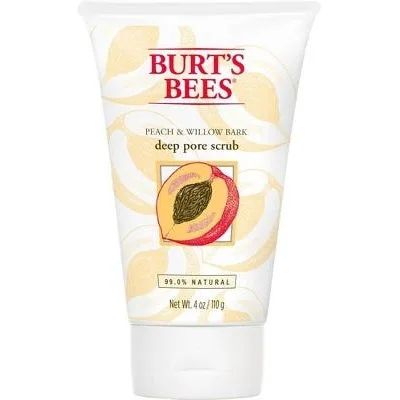 Burt's Bees Peach & Willow Bark Deep Pore Exfoliating Facial Scrub