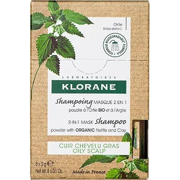 Klorane Oil Control 2-in-1 Mask Shampoo Powder with Nettle