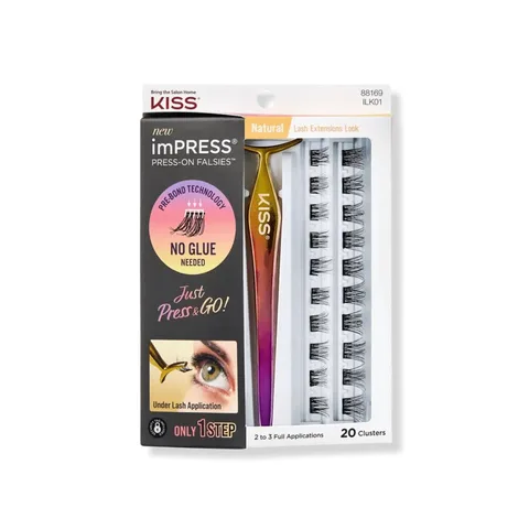 ImPress Press-On Falsies Eyelash Clusters in Natural