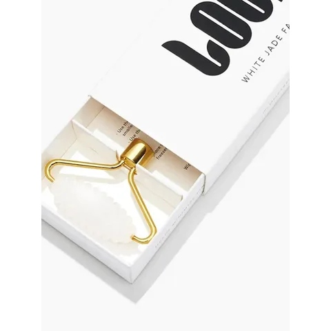 Loops White Jade Stone Facial Roller
