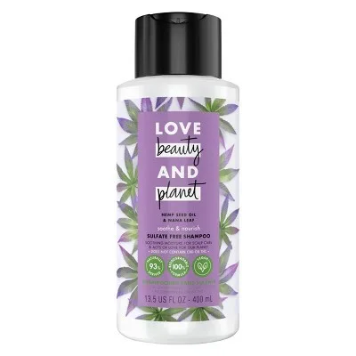 Love Beauty & Planet Hemp Seed Oil and Nana Leaf Hair Shampoo and Conditioner