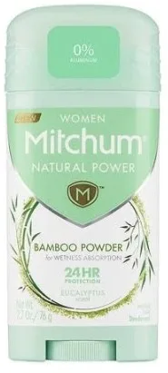 Mitchum Women Natural Powder Bamboo Powder Solid Deodorant