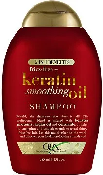 OGX Frizz-Free + Keratin Smoothing Oil Shampoo
