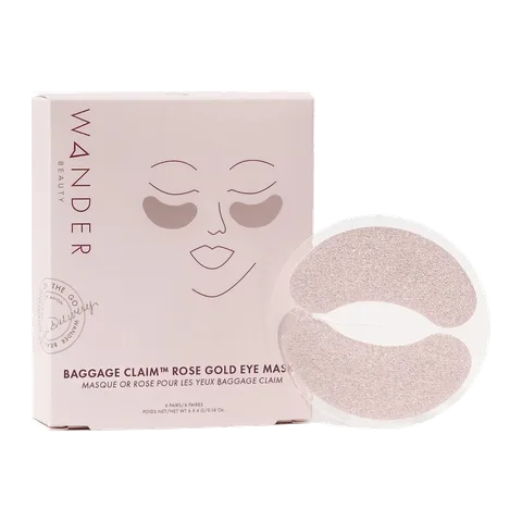 Wander Beauty Baggage Claim Rose Gold Eye Masks