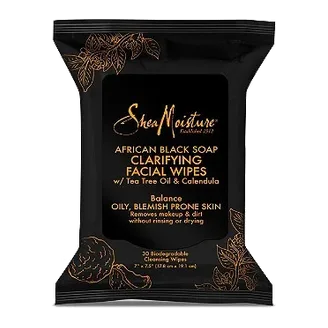 Shea Moisture African Black Soap Clarifying Facial Wipes