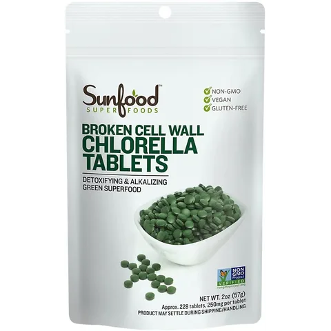 Sunfood Superfoods Chlorella Tablets